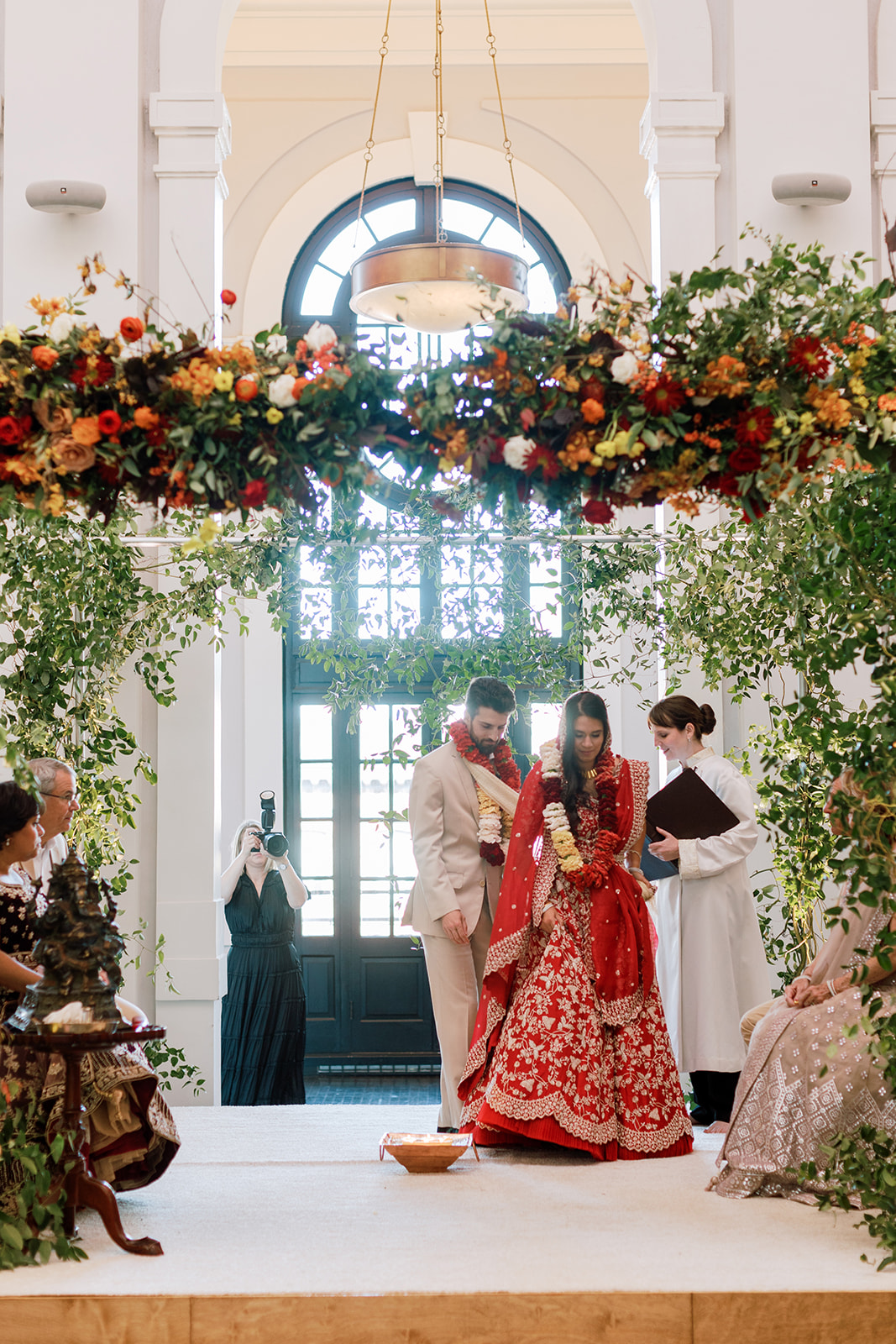 Multicultural hindu wedding ceremony officiant in Baltimore, MD