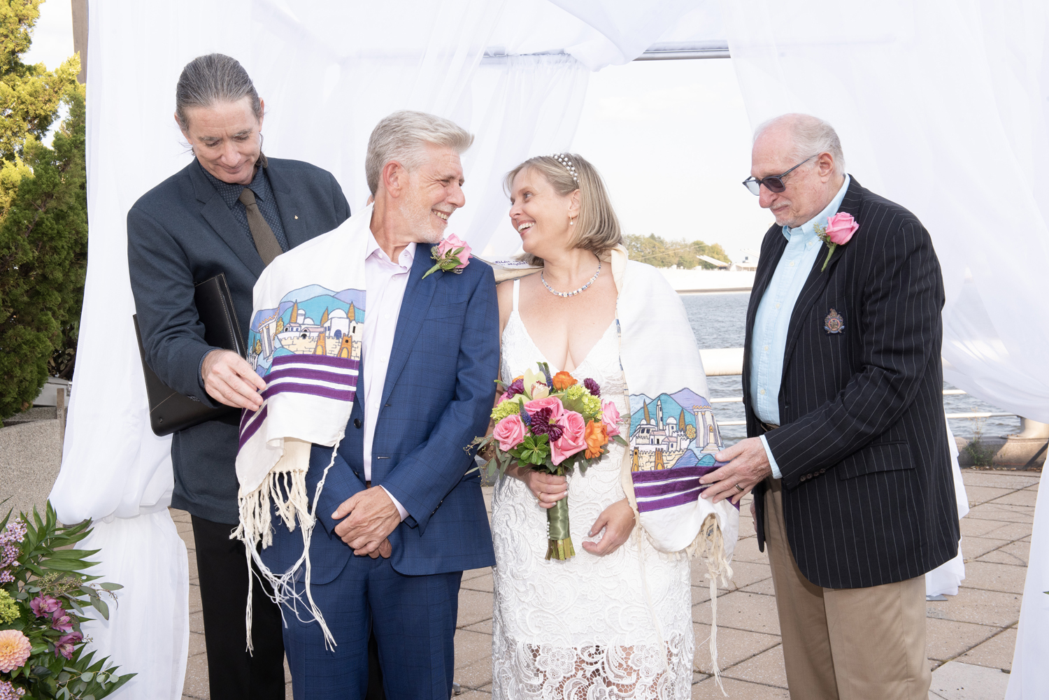 Rev. Michael Officiating a Jewish Wedding Ceremony