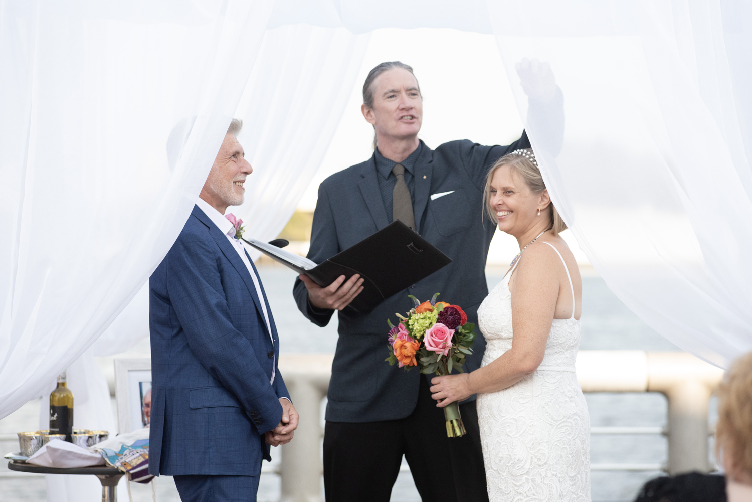 Officiant Michael in an interfaith wedding