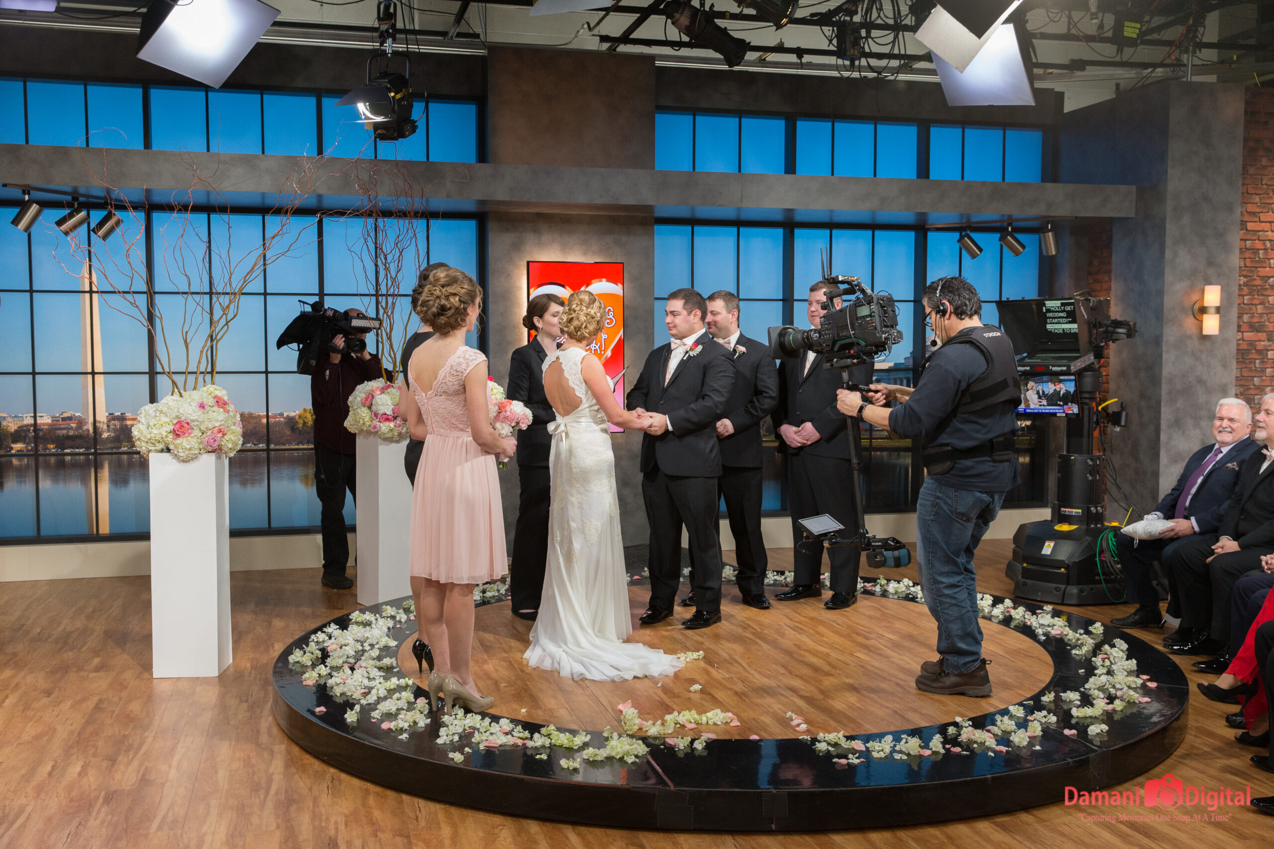 Laura cannon officiating on Live TV in Washington DC