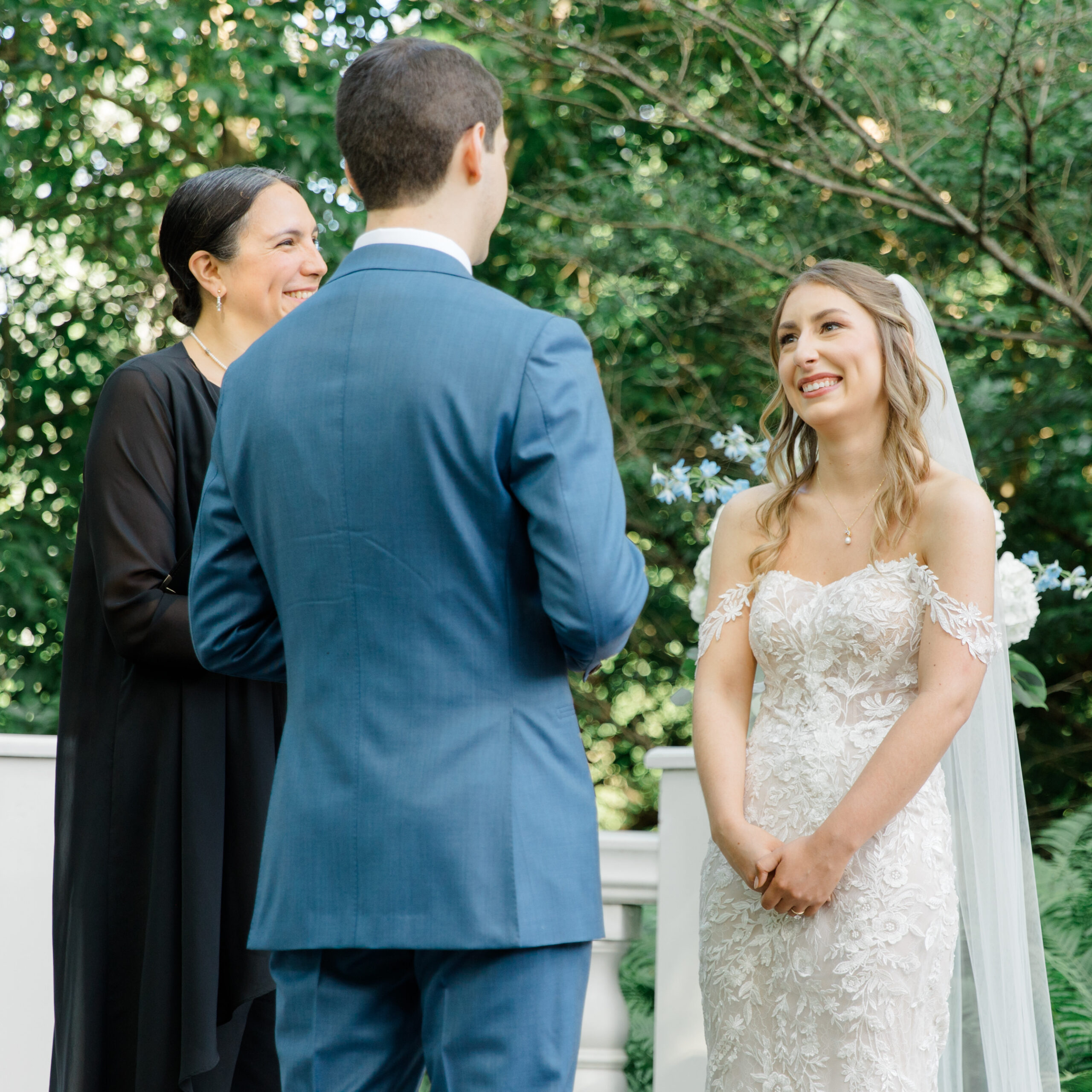 Brita + Justin being married by Rev. Christina at Elkridge Furnace Inn
