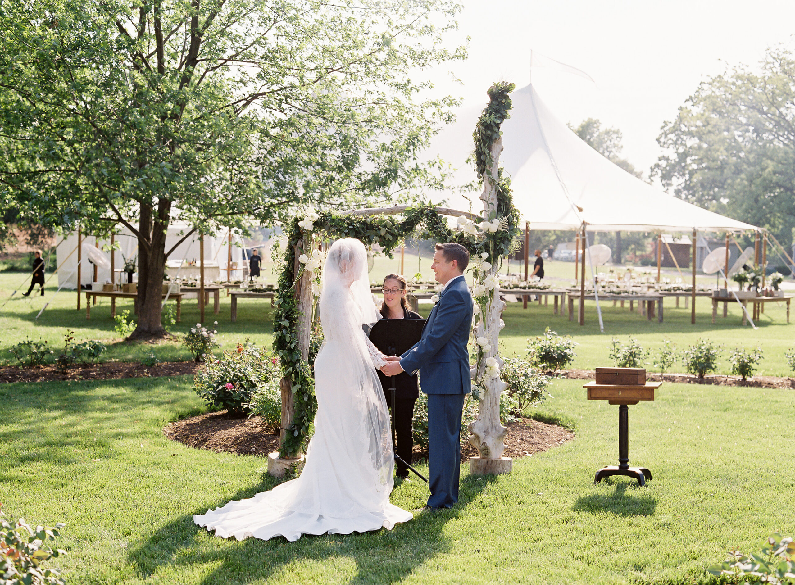 Rev. Alice performing a ceremony in Virginia