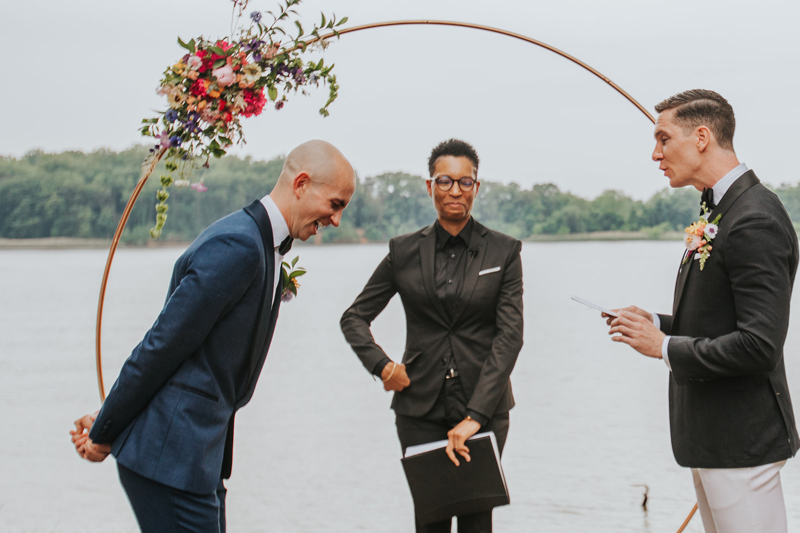 Rev. Kiana officiating in DC