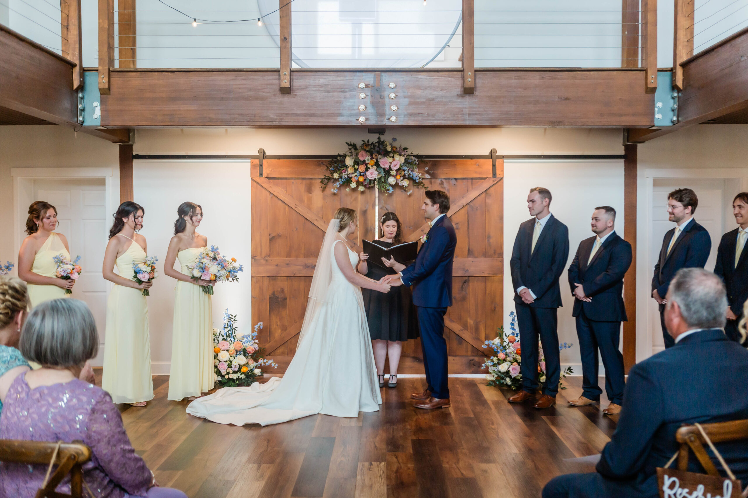 Katie officiating for Patrick and Jordan