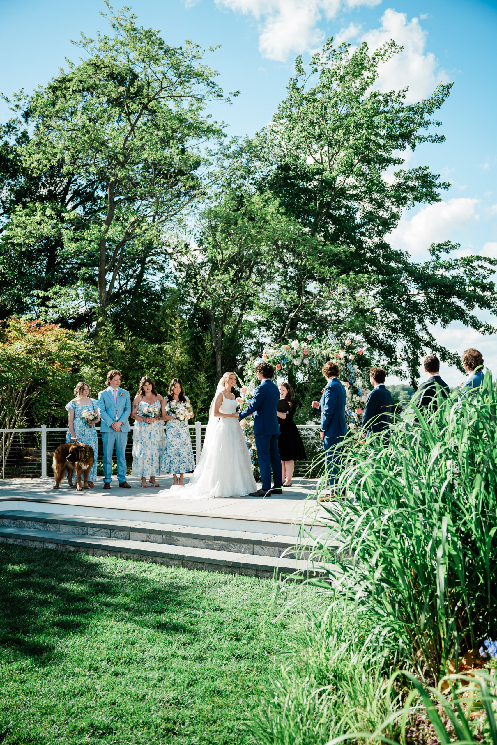 Katie officiating in Maryland for Darcy and Nick