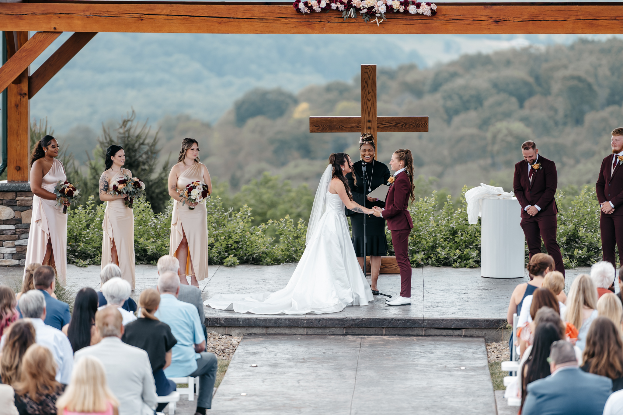 Rev. Jasmine Officiating a LGBTQ wedding ceremony in PA 1