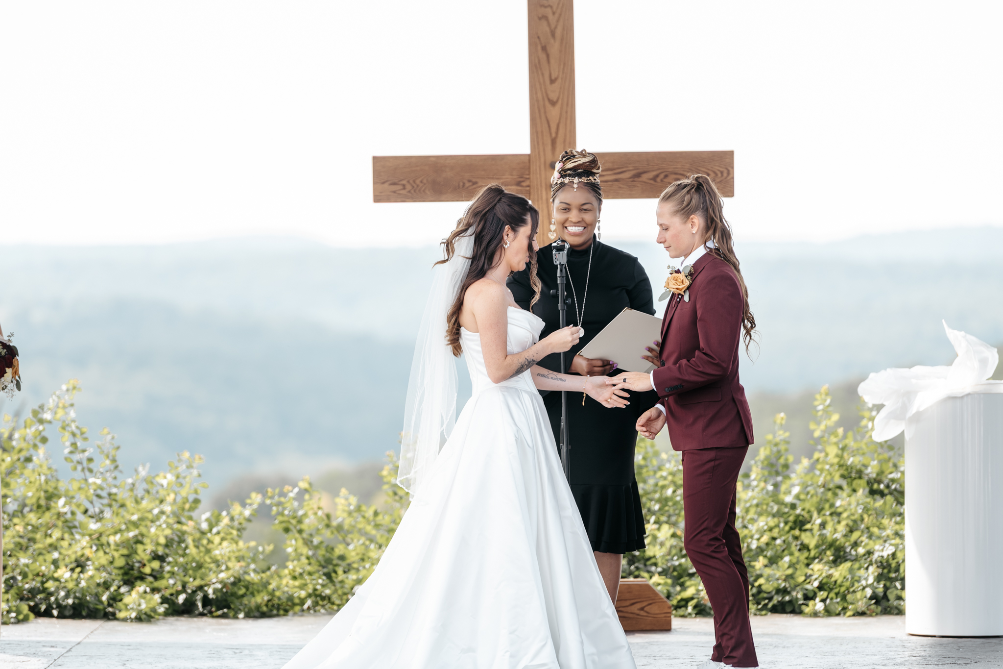 Rev. Jasmine Officiating a LGBTQ wedding ceremony in PA 2